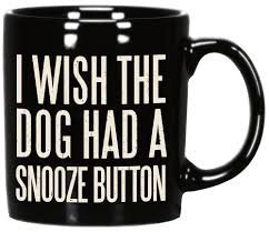 Snooze Button Dog Mug