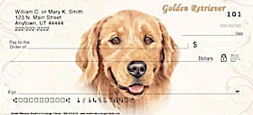 Golden Retriever Personal Checks | Dog Checks | Dog-Themed Checks | Dog-Themed Personal Checks