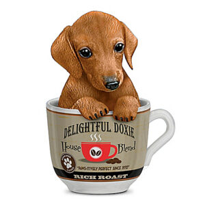 Kayomi Harai Delightful Doxie Dachshund Coffee Mug Figurine