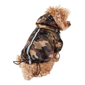 Pet Life Camouflage Reflecta Sport Rain Jacket MD